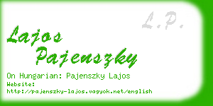 lajos pajenszky business card